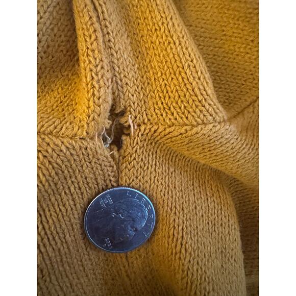 VTG 60s Glenbrooke MOD Turtleneck Sweater Men’s Size 42 Mustard Yellow USA! - Picture 6 of 6